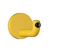 Hewi 477 crochet mural 477.90B03518 105mm, tampon de porte noir, mat, senfgelb