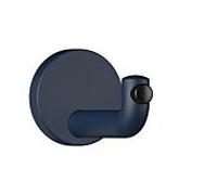 Hewi 477 crochet mural 477.90B03550 105mm, tampon de porte noir, mat, bleu acier