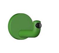 Hewi 477 crochet mural 477.90B03572 105mm, tampon de porte noir, mat, vert mai