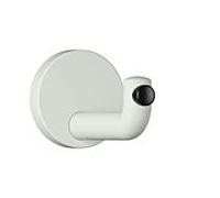 Hewi 477 crochet mural 477.90B03597 105mm, tampon de porte noir, mat, gris clair