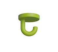 Hewi 477 crochet sous tête 477.90B04074 40mm, mat, vert pomme