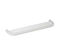 Hewi 477 étagère 477.03B1000597 600x28x140mm, plaque de verre, mat blanc , mat, gris clair