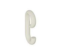 Hewi 477 Haken 477.30B02099 105x50mm, à enfiler, mat, blanc pur