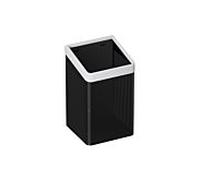 Hewi 477 panier à essuie-mains 477.05B2001198 Tôle perforée noire, blanc de sécurité, pour sac de 60 l, mat