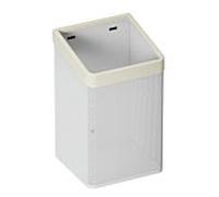 Hewi 477 panier à essuie-mains blanc tôle perforée, blanc pur, pour sacs de 60 l, mat