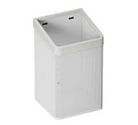 Hewi 477 panier à essuie-mains blanc tôle perforée, gris clair, pour sac de 60 l, mat