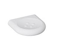 Hewi 477 porte-savon 477.02B20098 120 mm, avec boutons, mat, blanc signal