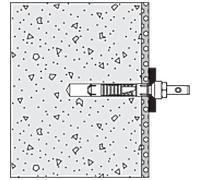 Hewi 801/805 Fixation BM10.2.2 vis spéciale Ø 10 x 95, pour dossier d'un côté