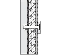 Hewi 801/805 fixation 3635799 blanc pur, plaques d'acier, pour prémontage
