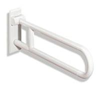 Hewi 801 active + barre de support articulée 801.50D23098 blanc de sécurité, 900 mm, avec coussinets de bras noir, antimicrobien