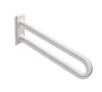Hewi 801 active + rail support 801.50D34098 blanc de sécurité, 750 mm, avec coussin de bras noir, antimicrobien