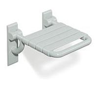 Hewi 801 active + siège rabattable 801.51D20098 blanc de sécurité, 345 x 408 mm, antimicrobien