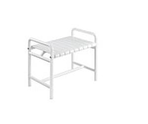 Hewi 801 banc de douche 801.51.840050 688 x 500 x 448 mm, bleu acier, charge de support jusqu'à 300 kg