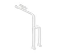 Hewi 801 barre d'appui sol-mur 801.22.840092 834 x 850 mm, gris anthracite, charge d'appui jusqu'à 300 kg