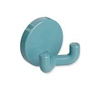 Hewi 801 crochet double 801.90.02055 bleu aqua, avec rosace d = 40mm
