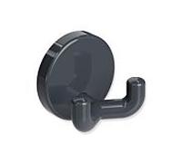 Hewi 801 crochet double 801.90.02092 gris anthracite, avec rosace d = 40mm
