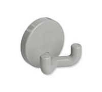 Hewi 801 crochet double 801.90.02095 gris roche, avec rosace d = 40mm