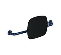 Hewi 801 dossier 801.51.916350 distance au mur 150mm, dossier noir jais, bleu acier