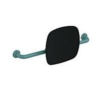 Hewi 801 dossier 801.51.916355 distance au mur 150mm, dossier noir jais, bleu aqua