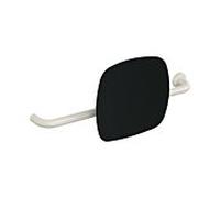 Hewi 801 dossier 801.51.9263R99 distance au mur 150mm, version droite, dossier noir de jais, blanc pur