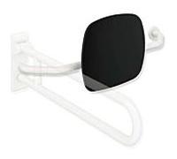 Hewi 801 dossier 801.51.9272R18 distance au mur 230mm, droite, dossier gris anthracite, senfgelb