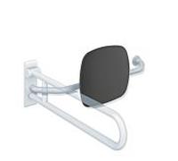 Hewi 801 dossier 801.51.9272R33 distance au mur 230mm, droite, dossier gris anthracite, rubinrot
