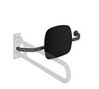 Hewi 801 dossier 801.51B9273R92 distance au mur 230mm, droite, mat, dossier noir de jais, gris anthracite