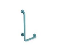 Hewi 801 poignée coudée 801.22.10655 600 x 300 mm, bleu aqua, âme en aluminium