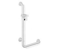 Hewi 801 poignée coudée 801.33.22098 600 x 1250 mm, blanc de sécurité, avec support de douche