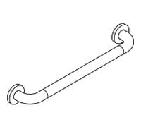 Hewi 801 poignée de bain 801.36.12098 500 mm, blanc de sécurité