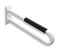 Hewi 801 Rail de support 801.50.34190 750 mm, noir profond, avec coussinets de bras noirs