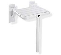 Hewi 801 siège rabattable 801.51.202S18 345 x 408 mm, senfgelb , avec support au sol