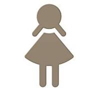 Hewi 801 symbol woman 801.91.02086 sable, autocollant