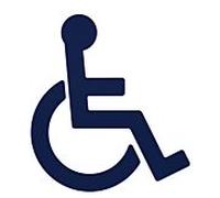 Hewi 801 symbole fauteuil roulant 801.91.03050 bleu acier, autocollant