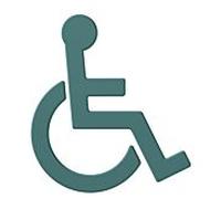Hewi 801 symbole fauteuil roulant 801.91.03055 bleu aqua, autocollant