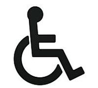Hewi 801 symbole fauteuil roulant 801.91.03090 noir profond, autocollant