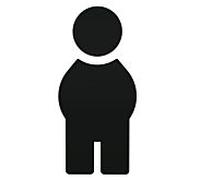 Hewi 801 symbole homme 801.91.01090 noir profond, autocollant