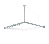 Hewi 801 Tringle de rideau de douche, avec fixation au plafond, 801.34.99110 98,