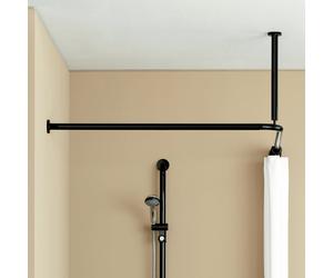 Hewi 801 Tringle de rideau de douche, avec fixation au plafond, set complet, 801.34.1062 90,