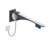 Hewi 802 Bras porteur LifeSystem 802.50.42260TB 750, anthracite brillant/ blanc mat, commande affleurante, gauche