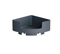 Hewi 802 Étagère d'angle LifeSystem 802.03B21092 210 mm, à fixer sur le système de barres, mat, gris anthracite