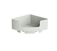 Hewi 802 Étagère d'angle LifeSystem 802.03B21097 210 mm, à fixer sur le système de tiges, mat, gris clair