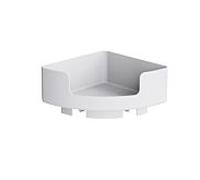 Hewi 802 Étagère d'angle LifeSystem 802.03B21098 210 mm, à fixer sur le système de tiges, mat, blanc de sécurité