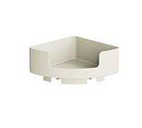 Hewi 802 Étagère d'angle LifeSystem 802.03B21099 210 mm, à fixer sur le système de tiges, mat, blanc pur
