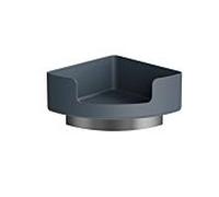 Hewi 802 Étagère d'angle LifeSystem 802.03B22092 longueur des côtés 210 mm, avec support mural, mat, gris anthracite