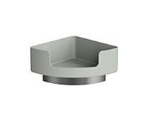 Hewi 802 Étagère d'angle LifeSystem 802.03B22095 longueur des côtés 210 mm, avec support mural, mat, gris roche