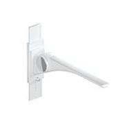 Hewi 802 Rail d'appui rabattable LifeSystem 802.50.40960TB 850, anthracite brillant/ blanc mat, avec réglage en hauteur