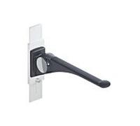 Hewi 802 Rail d'appui rabattable LifeSystem 802.50.41660DR 600 mm, anthracite brillant/anthracite mat, avec réglage en hauteur