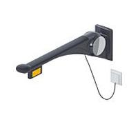 Hewi 802 Rail porteur LifeSystem 802.50.47560DR 850 mm, anthracite brillant/anthracite mat, touche de fonction à droite