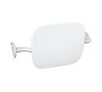 Hewi 802 Support dorsal LifeSystem 802.51.90360SD avec rosaces, blanc brillant/ blanc mat, droite